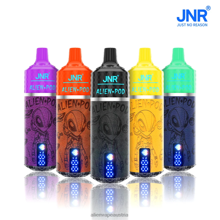 JNR Alien Schote 882F61 verschiedene Geschmacksrichtungen JNR vape nicotine