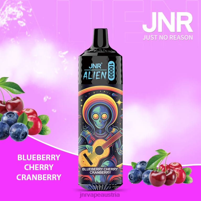 884TT154 jnr Alien Heidelbeere, Kirsche, Cranberry - JNR Vapes Factory