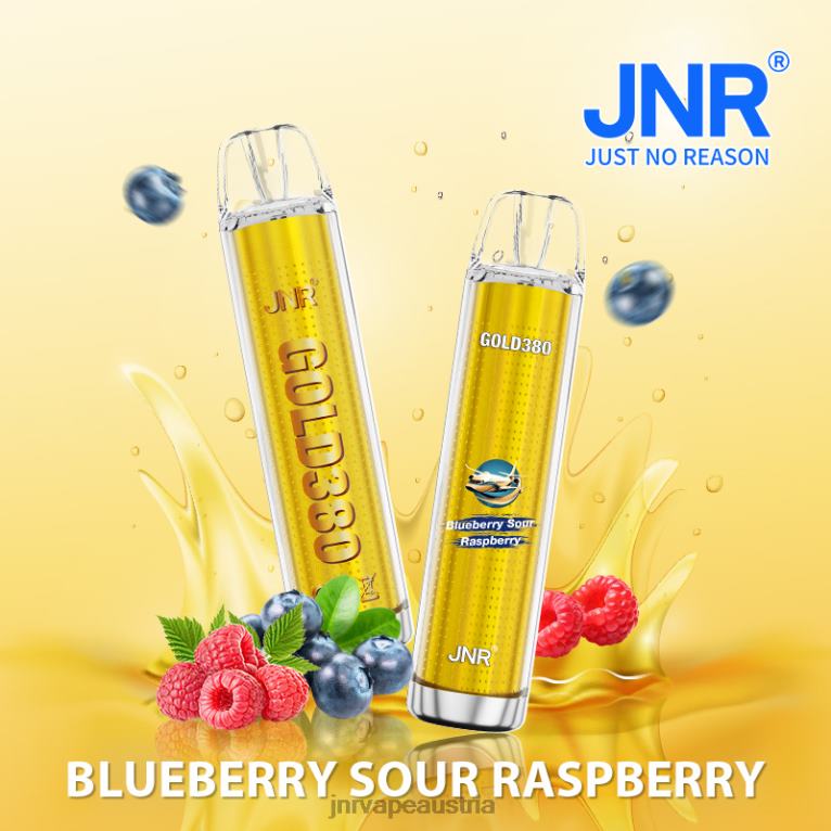 884TT52 jnr gold380 Heidelbeere, saure Himbeere - JNR Vape Österreich
