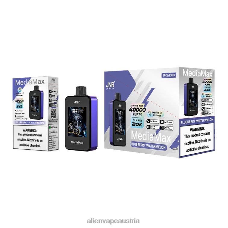 JNR MediaMax 40.000 Puff 882F612 Blaubeer-Wassermelone JNR vape Österreich