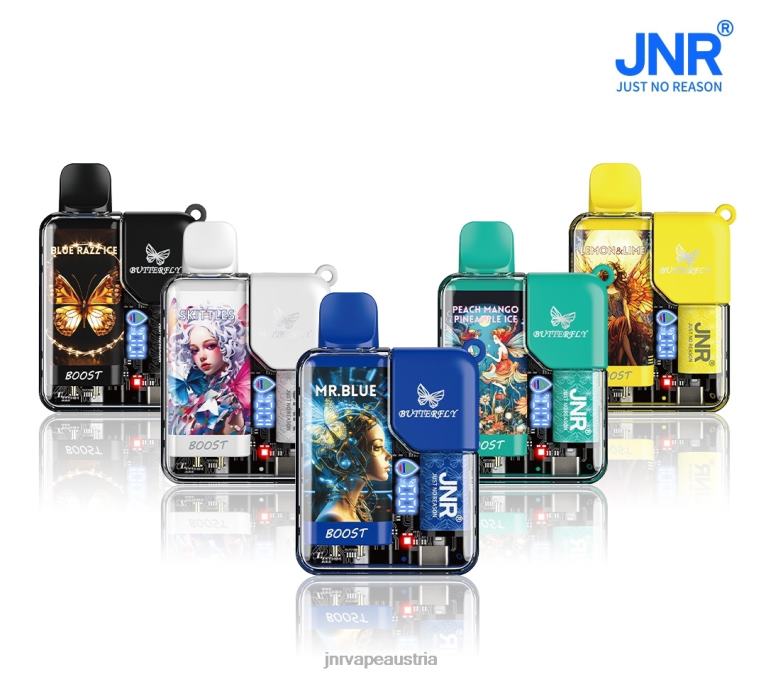 884TT67 jnr Schmetterling Pfirsich-Mango-Ananas-Eis - JNR Vape Flavours