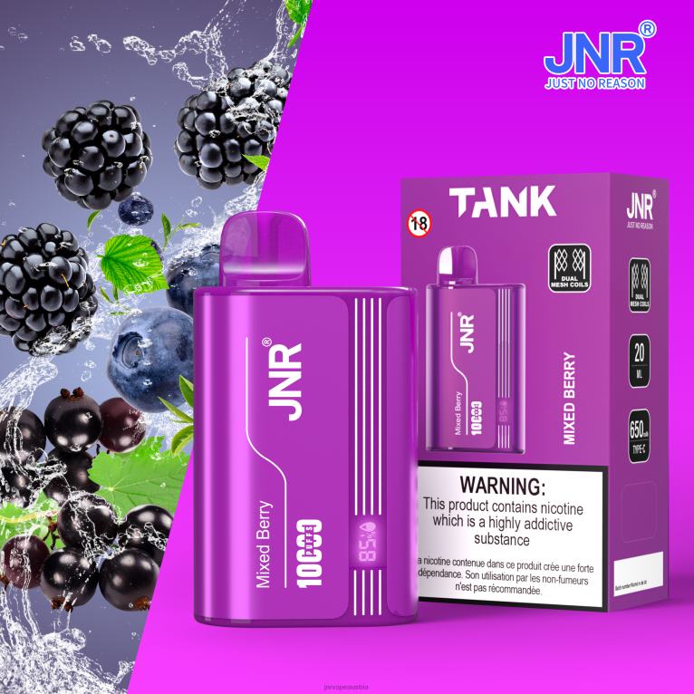 884TT24 JNR-Tank gemischte Beeren - JNR Vapes Factory