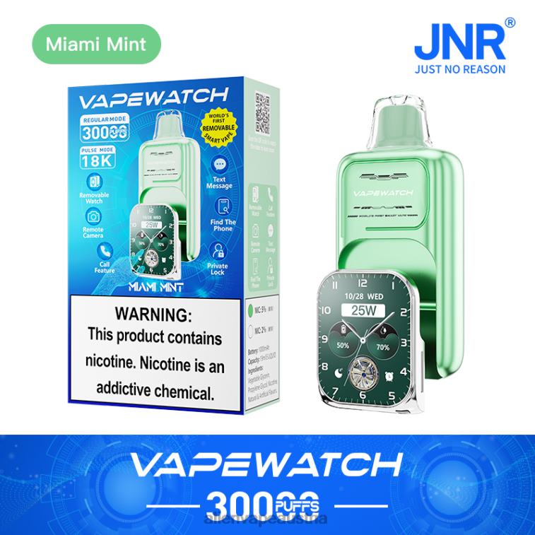 JNR Vape-Uhr 882F68 Miami-Minze JNR vape pods