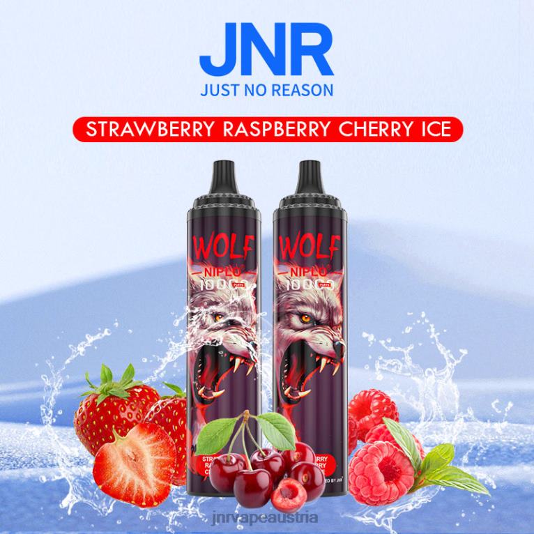 884TT356 jnr wolf niplo Erdbeer-Himbeer-Kirsch-Eis - JNR Vapes Website