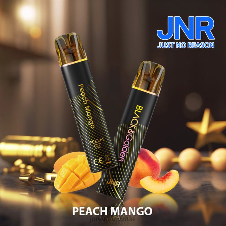 884TT279 Jr. Black & Gloden Pfirsich-Mango - JNR Vape Bestellen