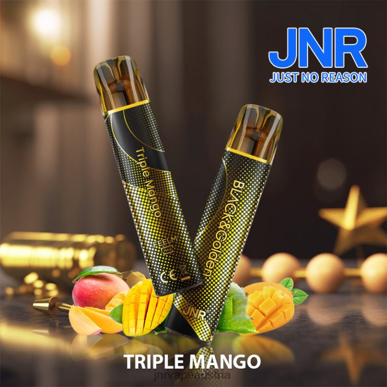 884TT285 Jr. Black & Gloden dreifache Mango - JNR Vape Shop