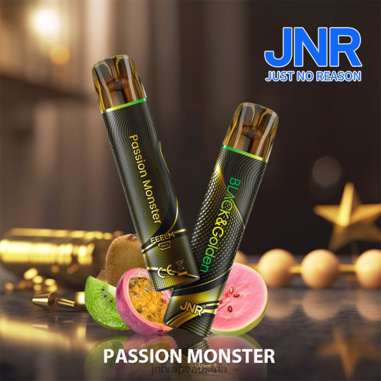 884TT291 Jr. Black & Gloden Leidenschaftsmonster - JNR Vape Nicotine