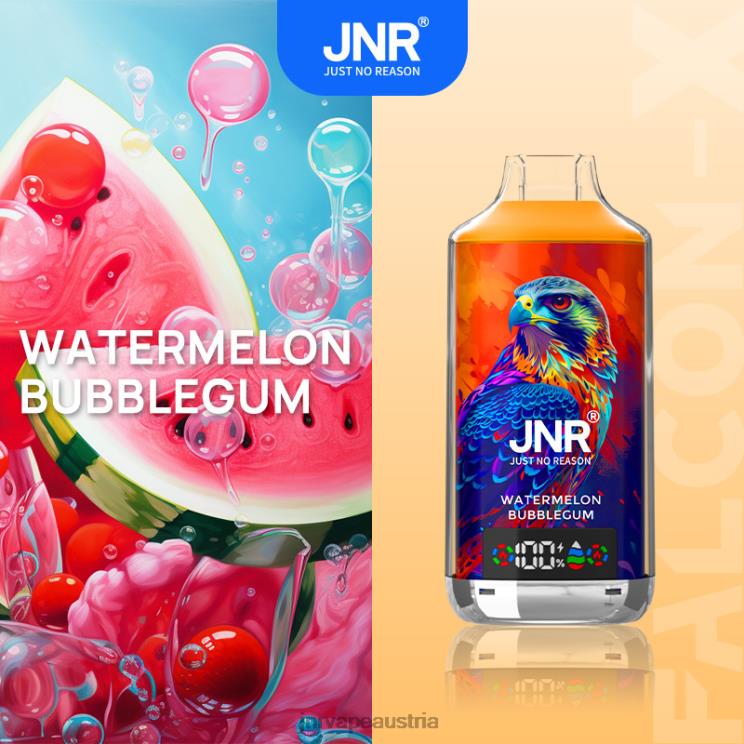 8P8F611 JNR FALCON X Wassermelonen-Kaugummi - JNR Vape Nicotine