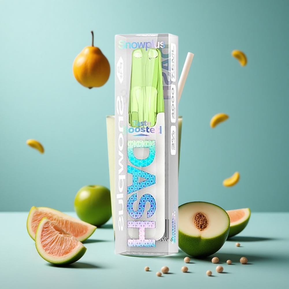 Snowplus Dash 4000 Züge Einweg-Gerät Matcha-Smoothie Keramik-Atomizer