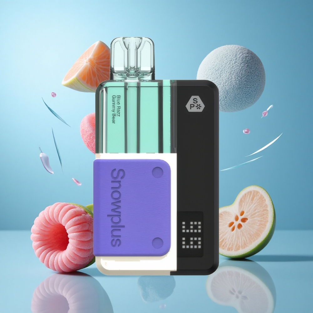 Snowplus Swift 15000 Züge Pod Kit Blaue Himbeergummibärchen mit wiederverwendbarem Akku und nachfüllbarem 2+10 ml Set