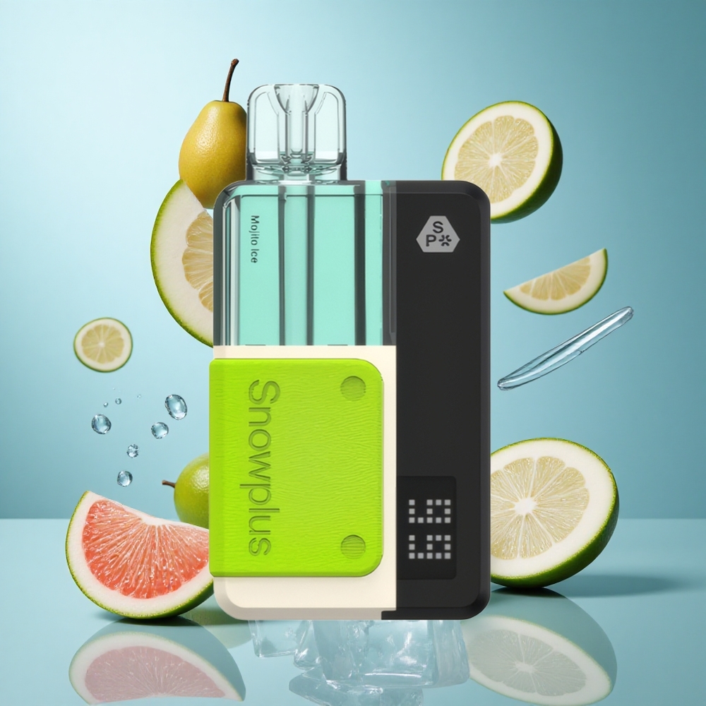 Snowplus Swift Pod Kit 15000 Züge Mojito-Eis mit wiederverwendbarem Akku und austauschbarem 2+10 ml Nachfüllset