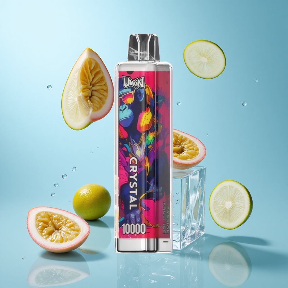Uwin Crystal 10000 Passionsfrucht-Eis RGB-Beleuchtung 18ml