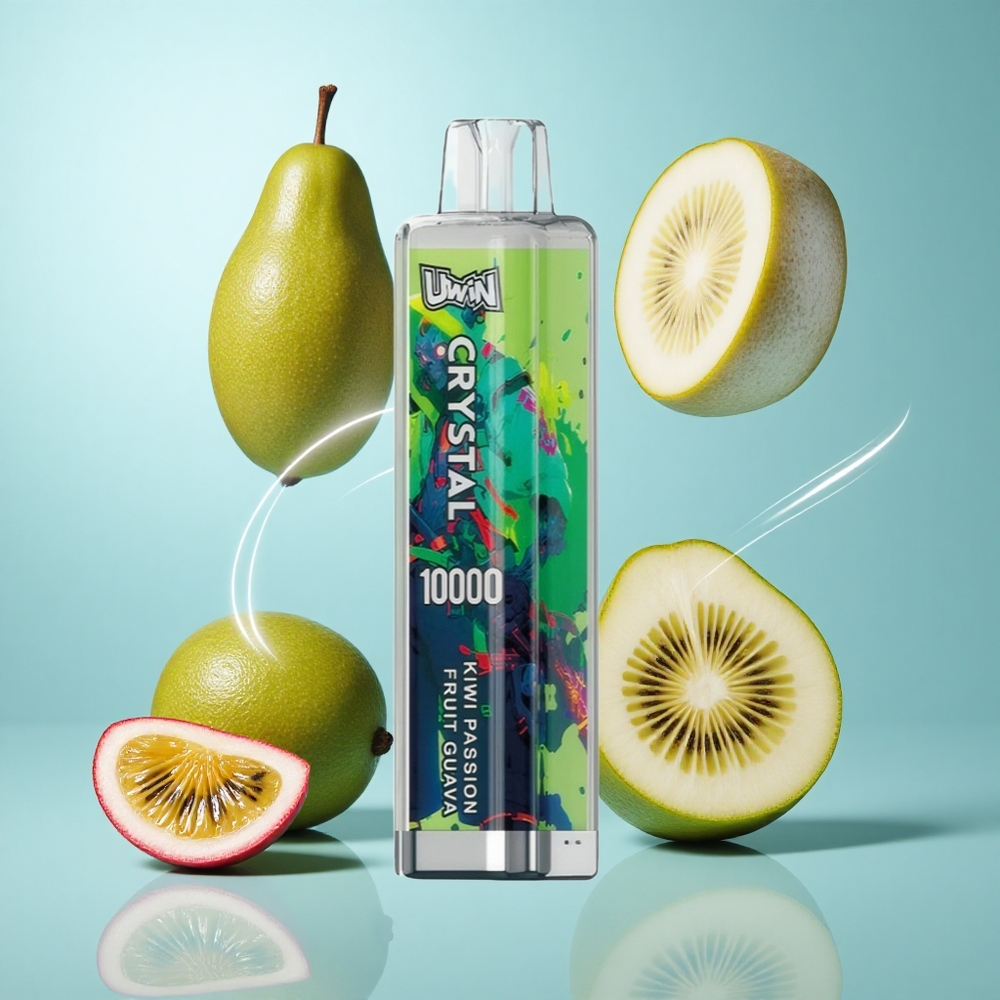 Uwin Crystal 10000 Züge RGB Kiwi Passionsfrucht Guave E-Zigarette