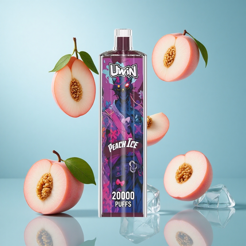 Uwin Shisha Hookah Crystal 20000 Züge Pfirsich Eis