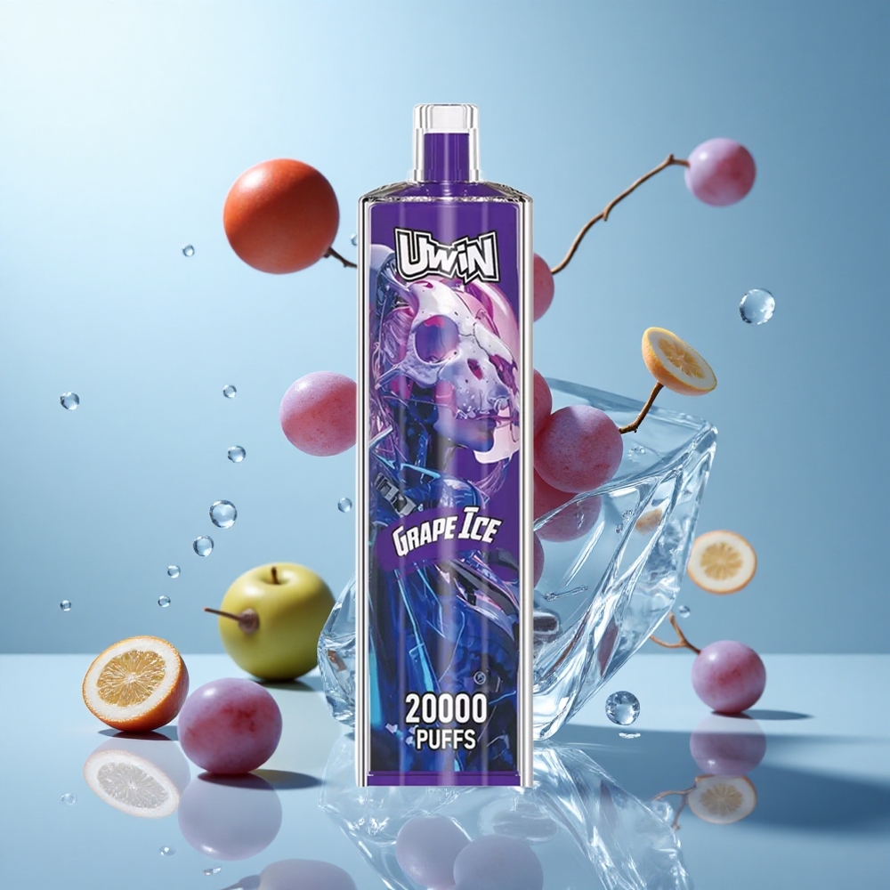 Uwin Shisha Hookah Crystal 20000 Züge Traube Eis Typ-C