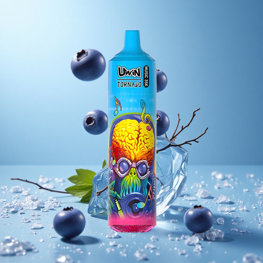 Uwin Tornado 35K Blaubeer-Eis Wiederaufladbares 600mAh Akku