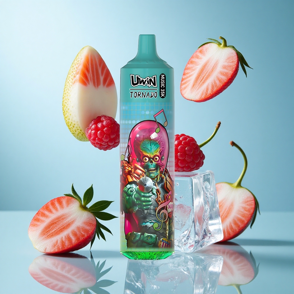 Uwin Tornado 35K Erdbeere Himbeere Kirsche Eis mit 35000 Puffs