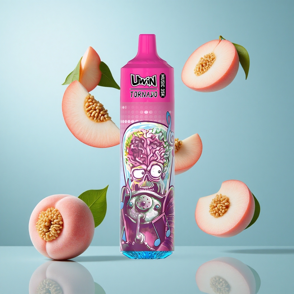 Uwin Tornado 35K Pfirsich-Beere Musik Wegwerf-Vape mit 35000 Puffs