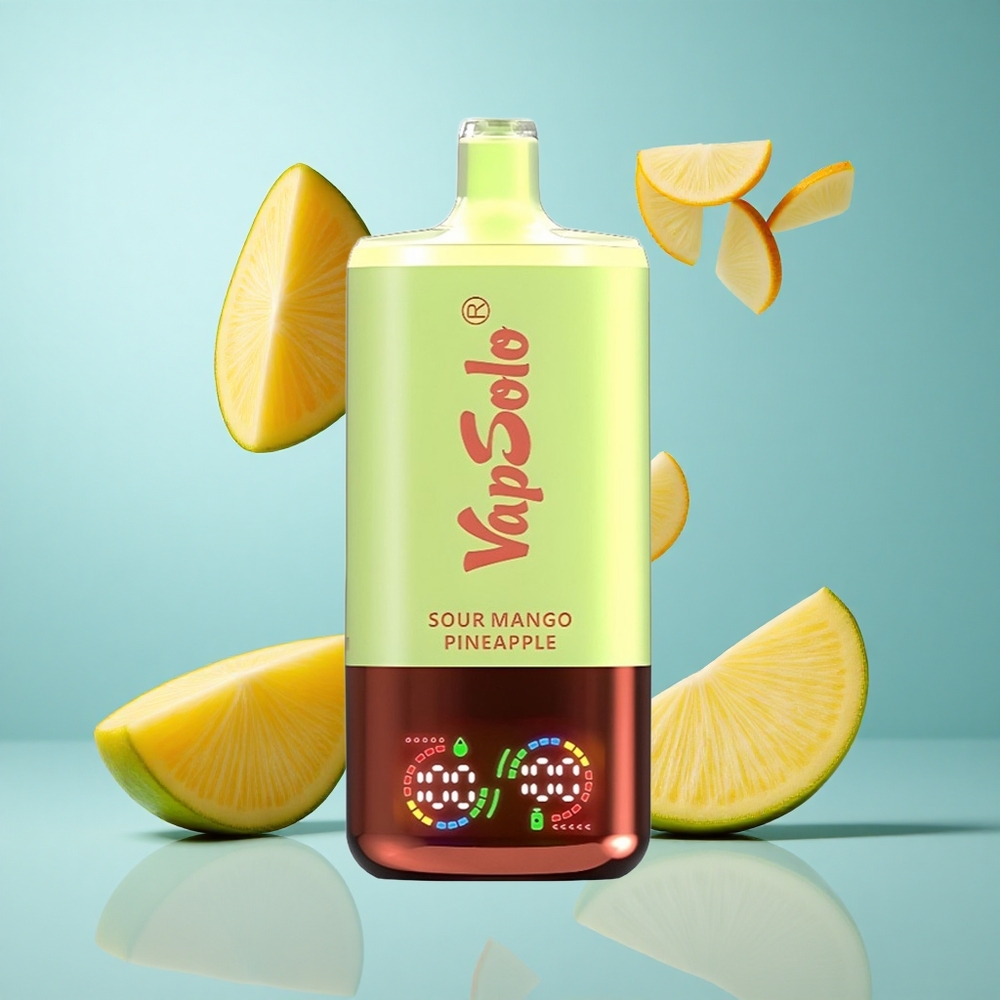 VapSolo Triple 30000 Züge Einweg-Vape Saure Mango-Ananas