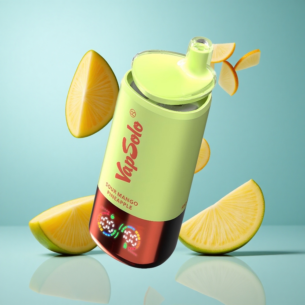 VapSolo Triple 30000 Züge Einweg-Vape Saure Mango-Ananas