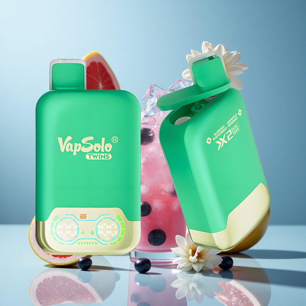 Vapsolo Twins 20000 Züge Blaubeere Schwarze Johannisbeere & Grapefruit Erfrischung