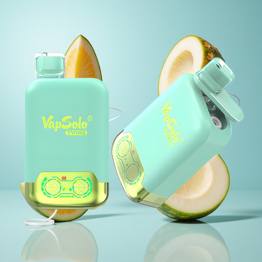 Vapsolo Twins 20000 Züge Dreifach-Melone & Ananas-Kokos Typ-C