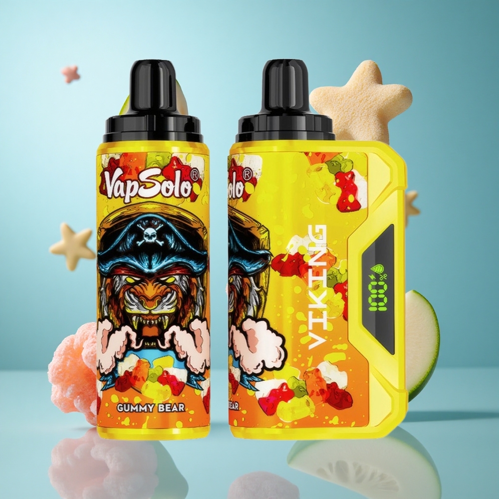 VapSolo VIKING 12000 Züge Einweg-Vape Gummibärchen mit 22ml E-Liquid