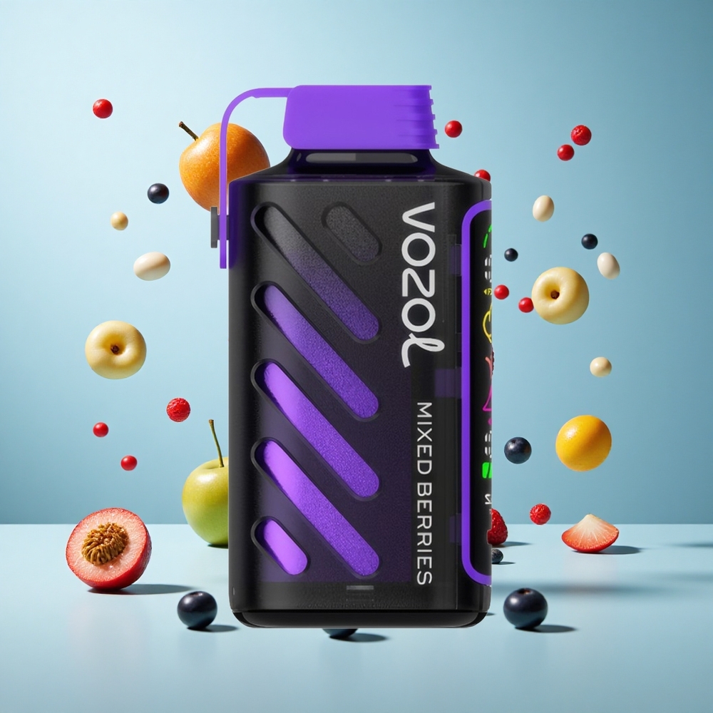 VOZOL Gear Power 20000 Züge Einweg-Vape Beerenmix mit Dual Mesh Coil