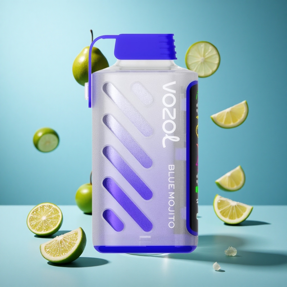 VOZOL Gear Power 20000 Züge Wegwerf-Vape Blaue Mojito Dual Mesh Coil