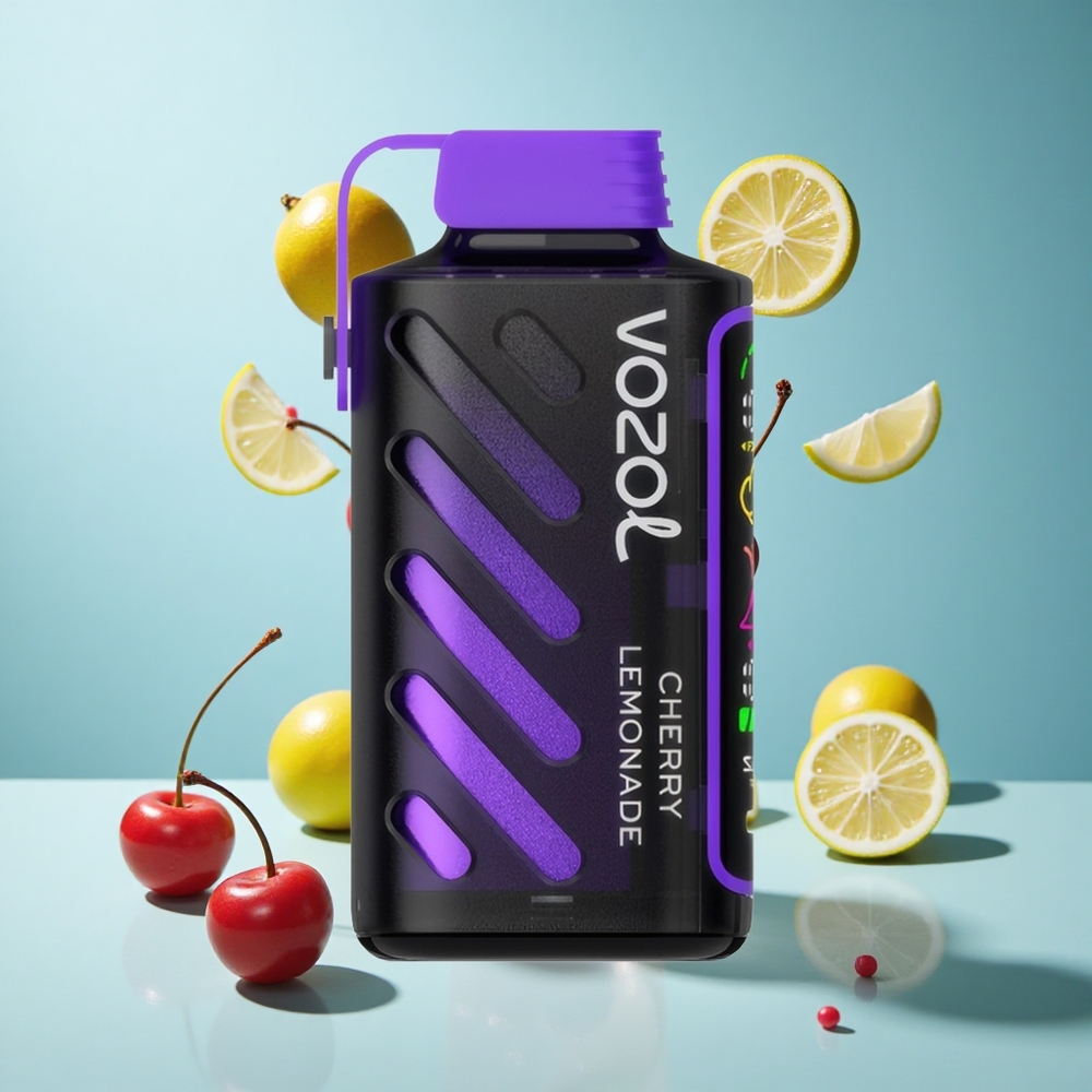 VOZOL Gear Power 20000 Züge Wegwerf-Vape Kirschlimonade Dual Mesh Coil