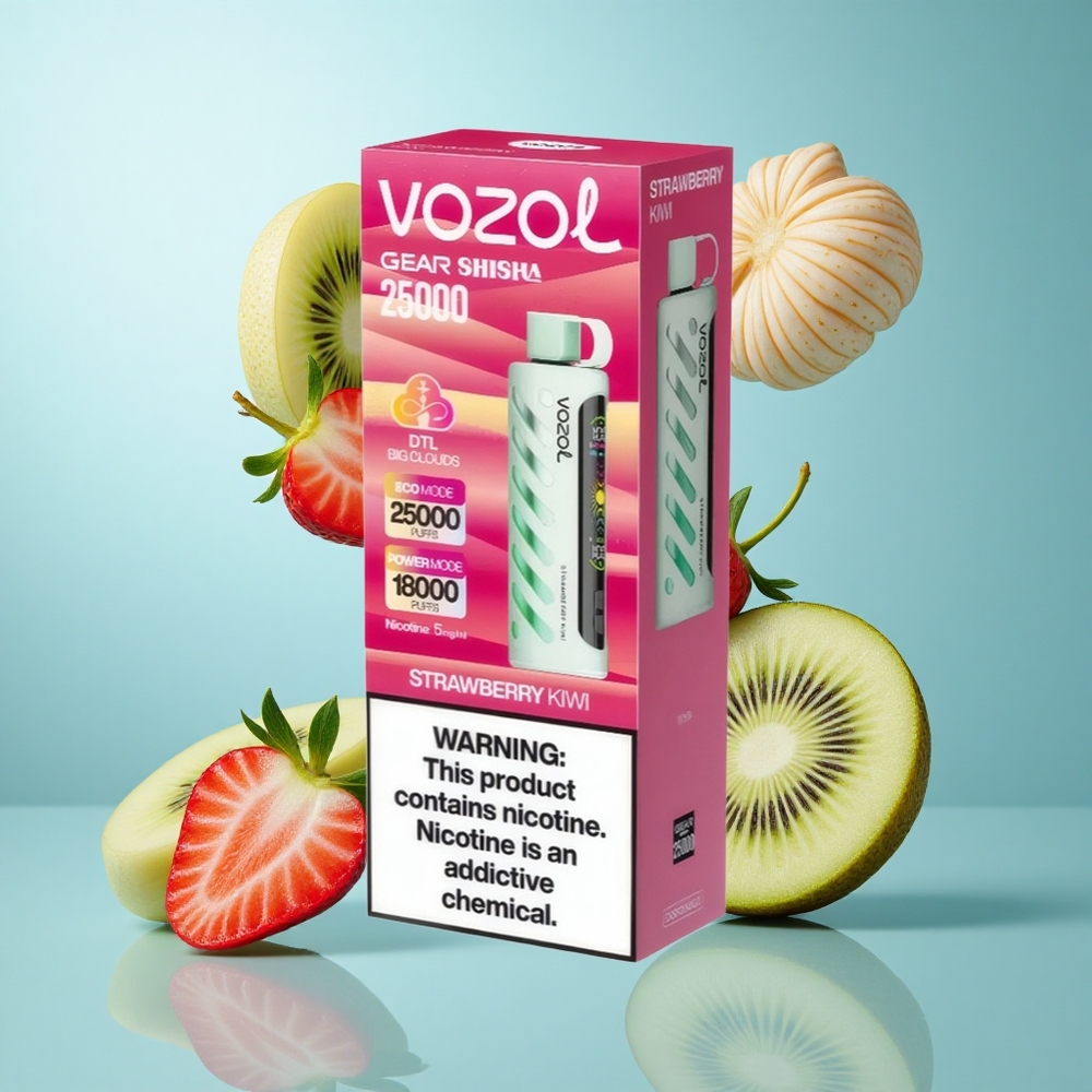 VOZOL Gear Shisha 25000 Züge Erdbeer-Kiwi Einweg-Vape