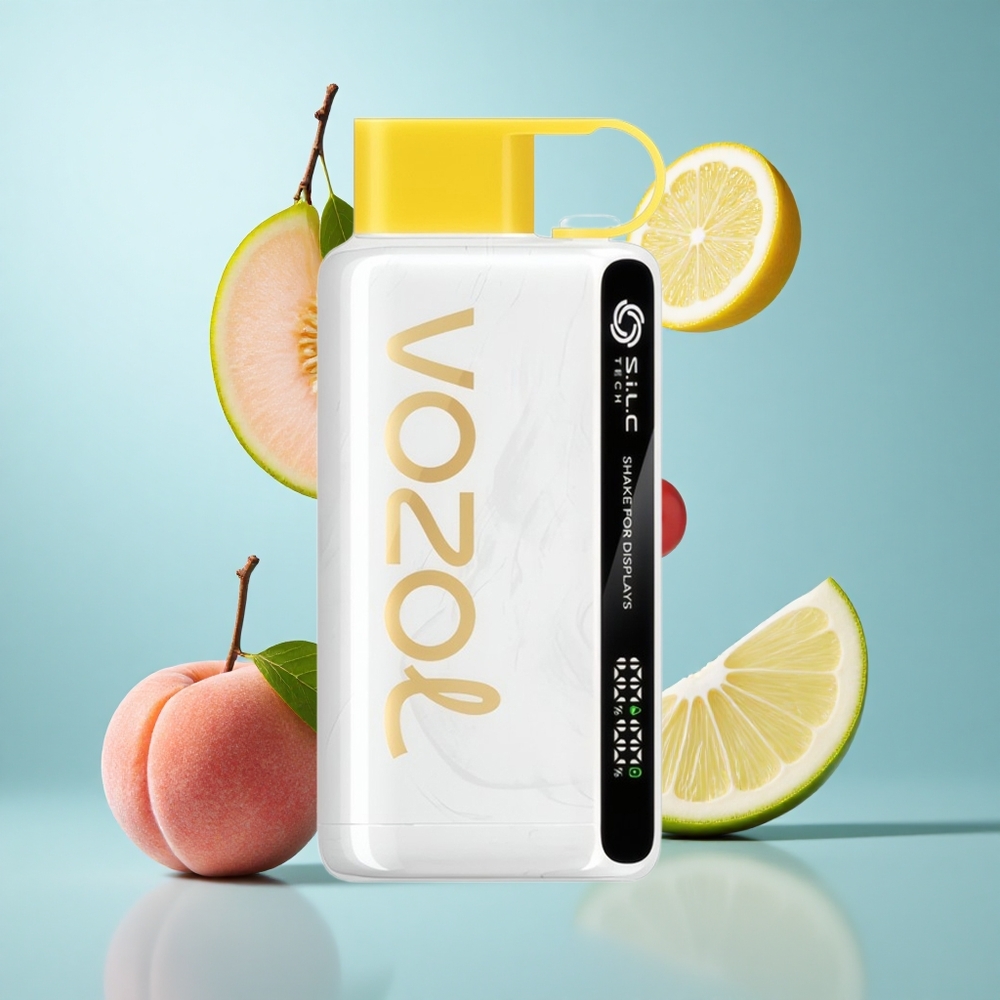 VOZOL STAR 9000/12000 Einweg-Vape Kirsch-Pfirsich-Limonade mit 650mAh Akku
