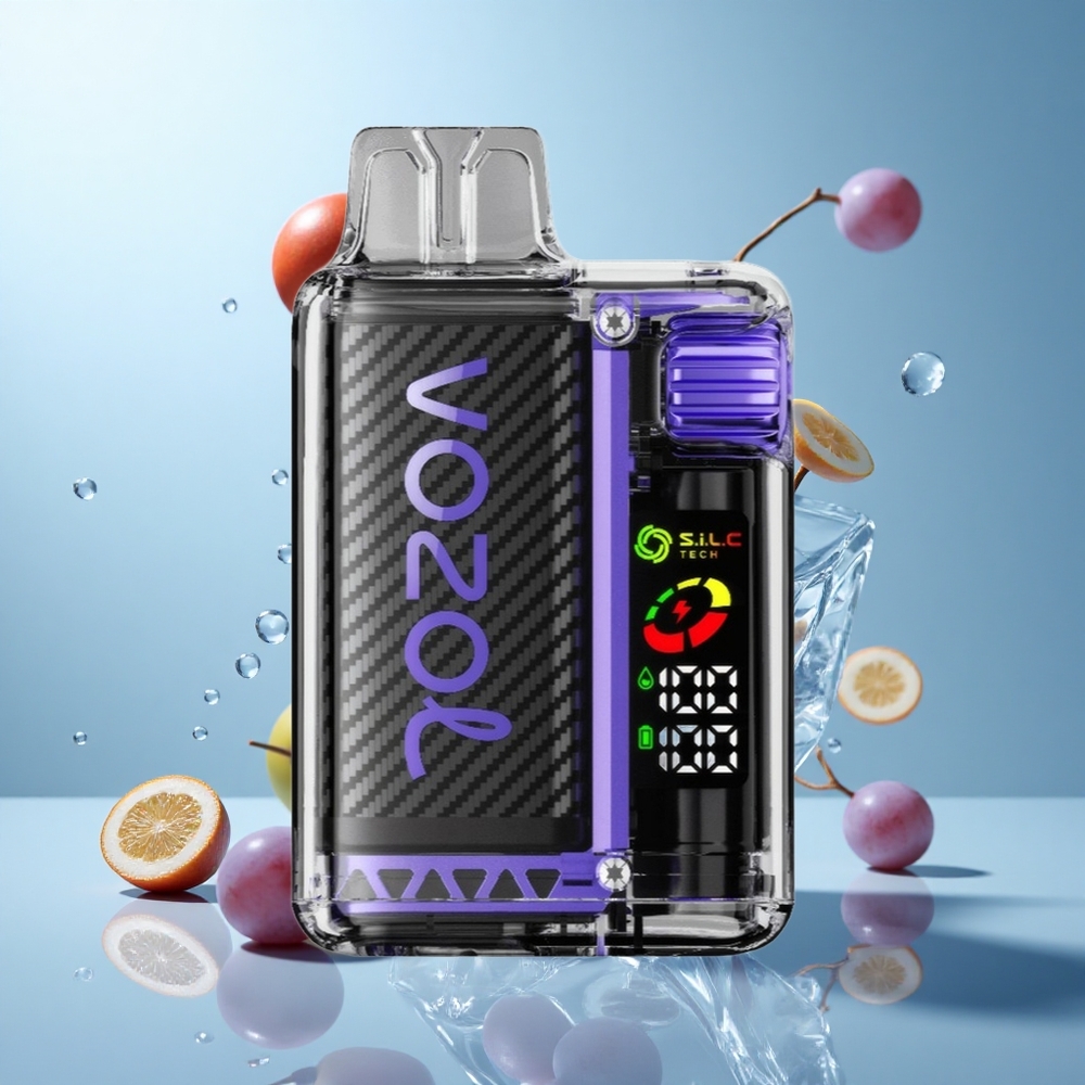 VOZOL Vista 20000 Züge Einweg-Vape Grape-Eis mit OLED-Bildschirm