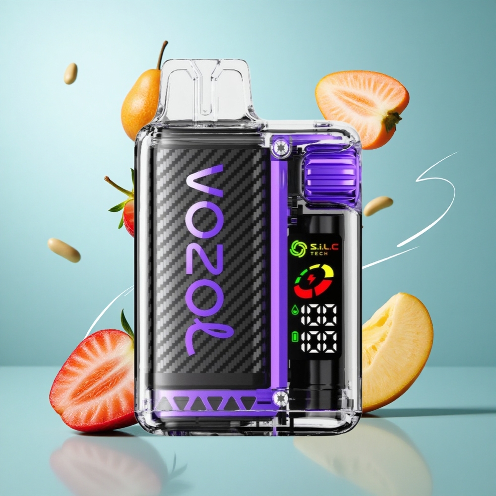 VOZOL Vista 20000 Züge wiederverwendbares Kit Erdbeer-Mango OLED Bildschirm