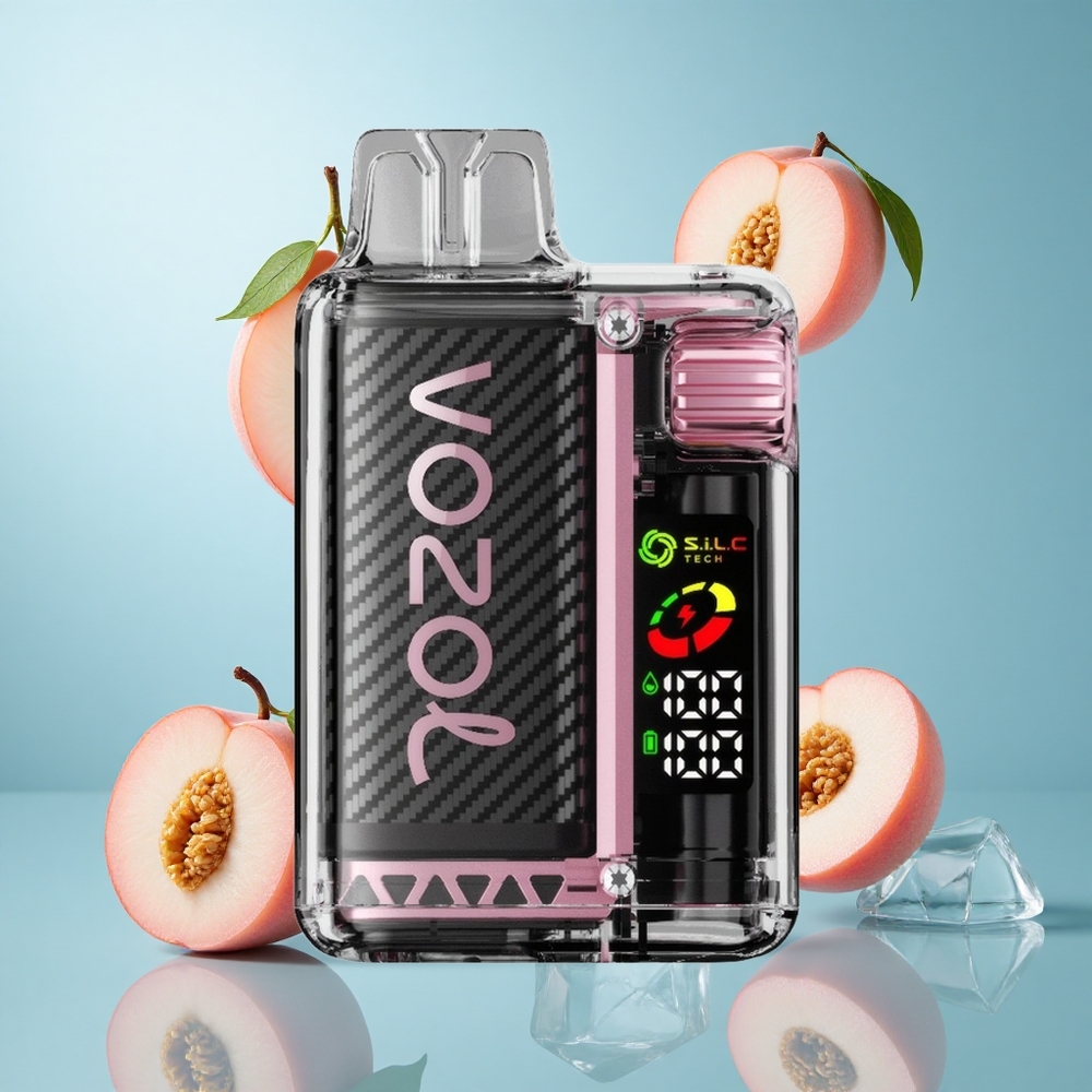VOZOL Vista 20000 Züge wiederverwendbares Kit Pfirsich Eis OLED Display