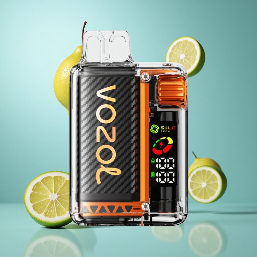 VOZOL Vista 20000 Züge wiederverwendbares Kit Zitrone-Limette OLED Bildschirm